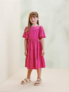 Vestido Infantil Xadrez Vermelho da Minnie - Animê - Alecrim Kids