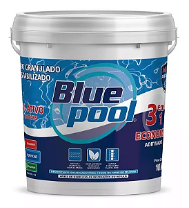 Cloro Para Piscina 3 Em 1 Balde 10 Kg Bluepool By Fluidra