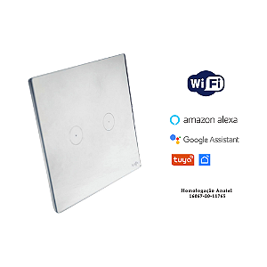 Interruptor Touch Tok Glass 2 Pads Wi-fi 4x4