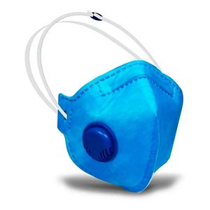 Respirador Mascara PFF2-S Azul Com Valvula Sayro CA 39644