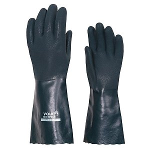 Luva De Pvc Verde Com Forro 36 cm Proteção CA: 46837 Tamanho G