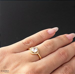 Anel Liz Banhado Ouro 18k