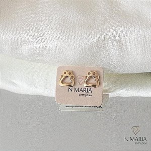 Brincos Patinha Banhado Ouro 18k