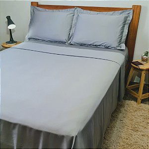 Jogo de Cama Completo 100% Algodão 400 Fios | Solteiro
