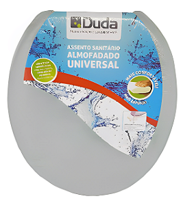 Assento Sanitario Almofadado Duda - Cinza Claro