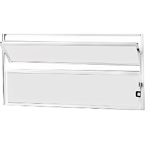 Vitro 40x100 - Aluminio Branco - Modelo Janela Basculante