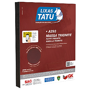 Kit 25 Lixas Grão 150 - Parede, Massa e Madeira - Tatu