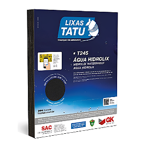 Kit 25 Lixas D'Agua Grão 400 - Tatu
