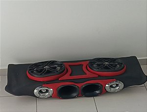 Som Adaptado Fox com Módulo e Fonte Bravox Hurricane