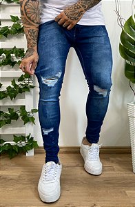 Calça TS Jeans Puídos Perna 60