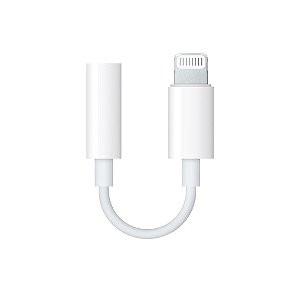 Adaptador de Lightning para conector de fones de ouvido