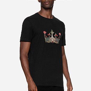 Camiseta Osklen Vintage Flower Crow Slim 71233