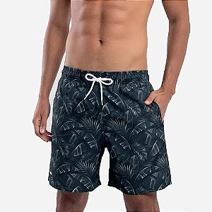 Short Mash Estampado Mix de Folhas 61382