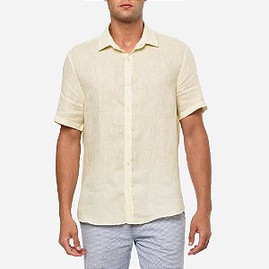 Camisa Manga Curta Calvin Klein Linen CKSM12E