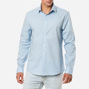 Camisa Social Calvin Klein Jeans Logo CKJ Peito CKJM9000