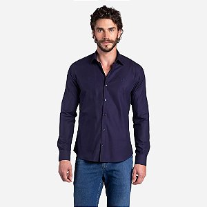 Camisa Social Docthos Tailor Fit Maquinetada Xadrez 749847