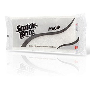 ESPONJA FIBRA MACIA 3M (SCOTCH BRITE) 110X225 (PCT C/ 2un)