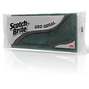 ESPONJA FIBRA USO GERAL 3M (SCOTCH BRITE) 110X225 (PCT C/ 2un)