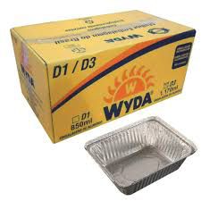 BANDEJA RETANGULAR ALUMINIO 1170ml (D3 WYDA) CX C/100un