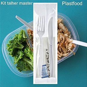 KIT TALHER C/ GUARDANAPO DESC. MASTER BRANCO CX C/150un (PLASTFOOD)