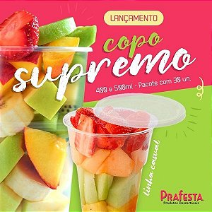 COPO DESC. 400ml SUPREMO CRISTAL (PRAFESTA) PCT C/30un