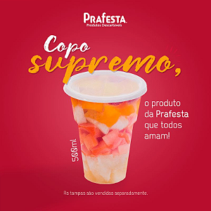 COPO DESC. 500ml SUPREMO CRISTAL (PRAFESTA) CX C/ (20 PCT X 30un)