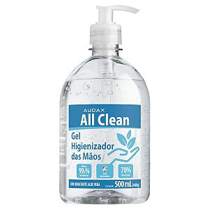 ALCOOL GEL ANTISSÉPTICO (ALL CLEAN) (PUMP) 500ml - AUDAXCO