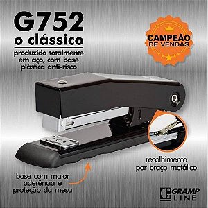 GRAMPEADOR G-752 PRETO - GRAMPLINE