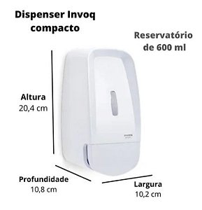 DISPENSER SABONETEIRA RESERVATORIO COMPACTA INVOQ (PREMISSE) BRANCO