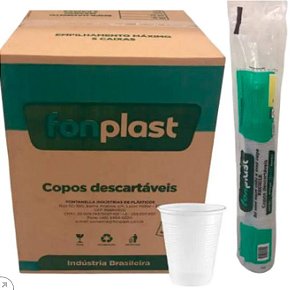 COPO DESC. 200ml PS TRANSP (FONPLAST) CX C/2500un