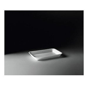 BANDEJA ISOPOR RASA B02 COPOBRAS (CRL-002) 210X140X18 C/400un