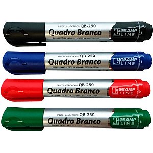 MARCADO QUADRO BRANCO QB250 COR PRETO - GRAMPLINE