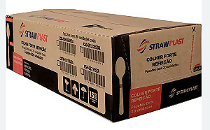 COLHER FORTE CRISTAL CX C/500un (CSC-640 STRAWPLAST)