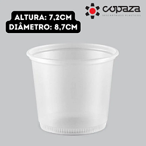 POTE REDONDO 250ML (C/ 50UN) - COPAZA