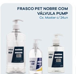 SABONETEIRA PLASTICA PUMP 1000ML - NOBRE