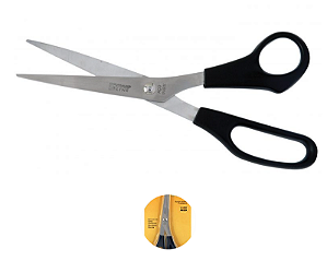 TESOURA MULTI-USO INOX 21CM CABO PRETO (G-6608) - GRAMPLINE