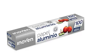 PAPEL ALUMINIO 30cm X 100mts (INOVEN)