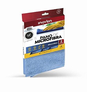 PANO MICROFIBRA 40cmX40cm C/ 2und - INOVEN (azul)