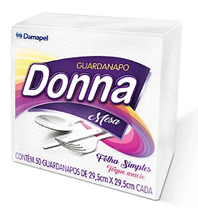 GUARDANAPO (DONNA) 29,5X29,5 CX C/48pct C/50fls (GRANDE)