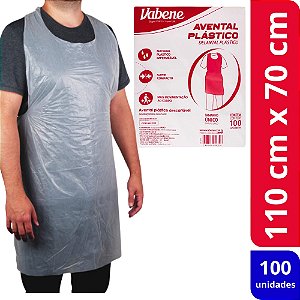 AVENTAL POLIETILENO BRANCO (70X110) (PCT C/ 100) - VABENE