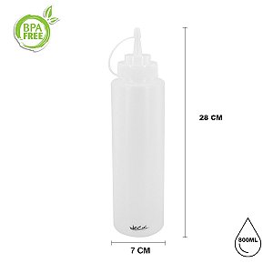 BISNAGA FLEXIVEL PROFISSIONAL 800ML - WECK