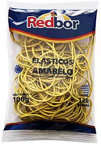 ELASTICO AMARELO N.18 100g (pct c/ 120 und) - REDBOR