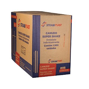 CANUDO SUPER SHAKE SACHE CX C/1500un A GRANEL (CS-306 STRAWPLAST)