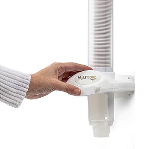 DISPENSER MULTICOPO COFFEE BRANCO C/ BOTAO (NOBRE)
