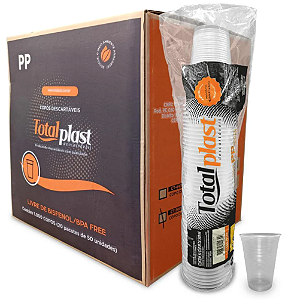 COPO DESC. 500ml PP TRANSP. LISO (TOTALPLAST) CX /1000un