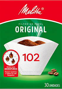 COADOR/ FILTRO DESCARTAVEL MELITTA (N. 102) (C/ 30 UN)