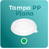 TAMPA PP POTE PAPEL 220/270ml BRANCO (94mm PP LID) - PCT C/ 50 UN - FNS