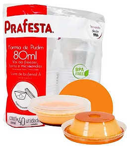 FORMA PUDIM CSOBR TAMPA 80 ML C40un (PRAFESTA)