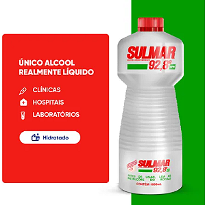 ALCOOL 92,8 (SULMAR) - 1 LITRO