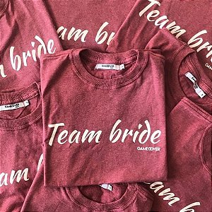 T-shirt Despedida de Solteira - Bride e Team Bride - Personalizável